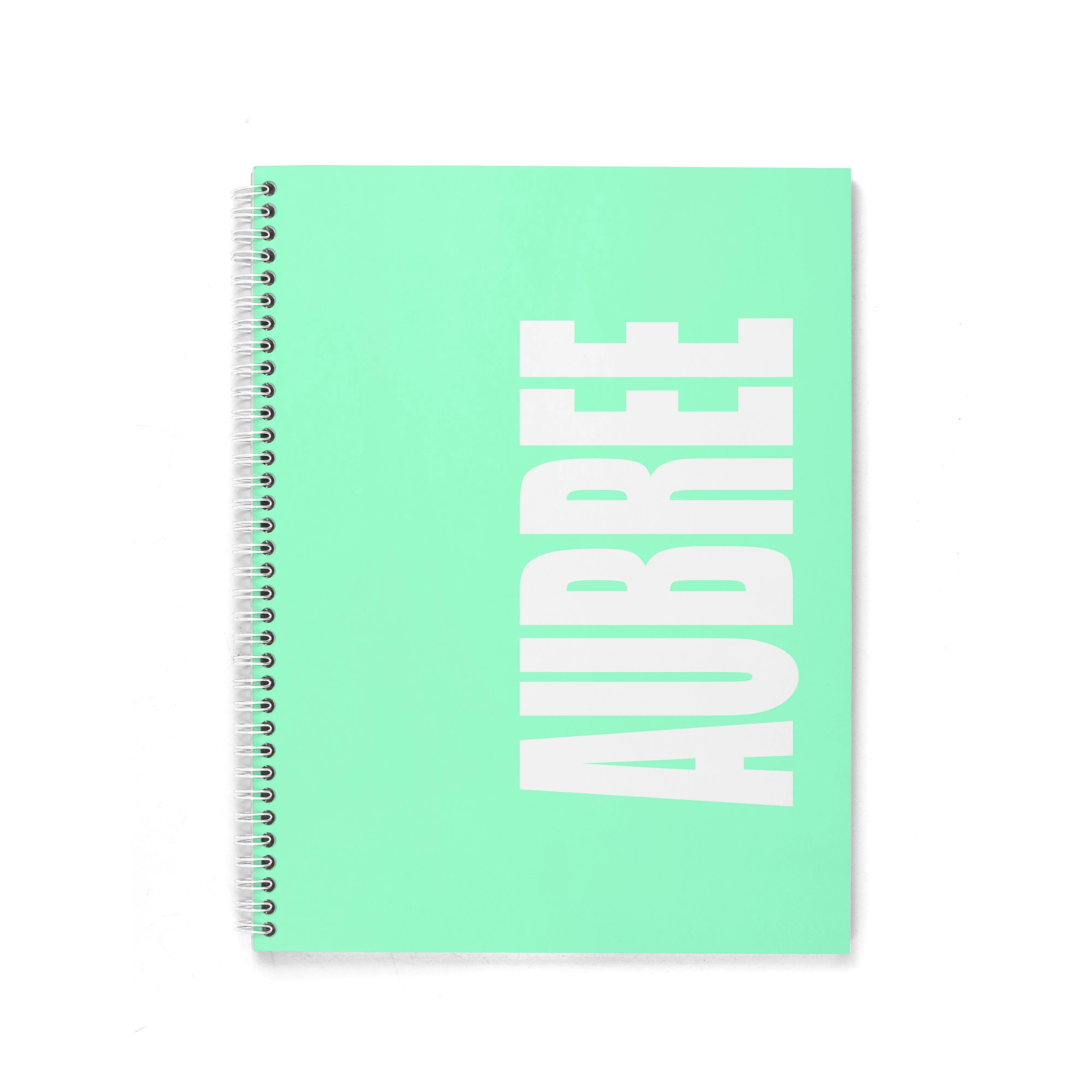 SOLID BOLD PERSONALIZED SPIRAL NOTEBOOK