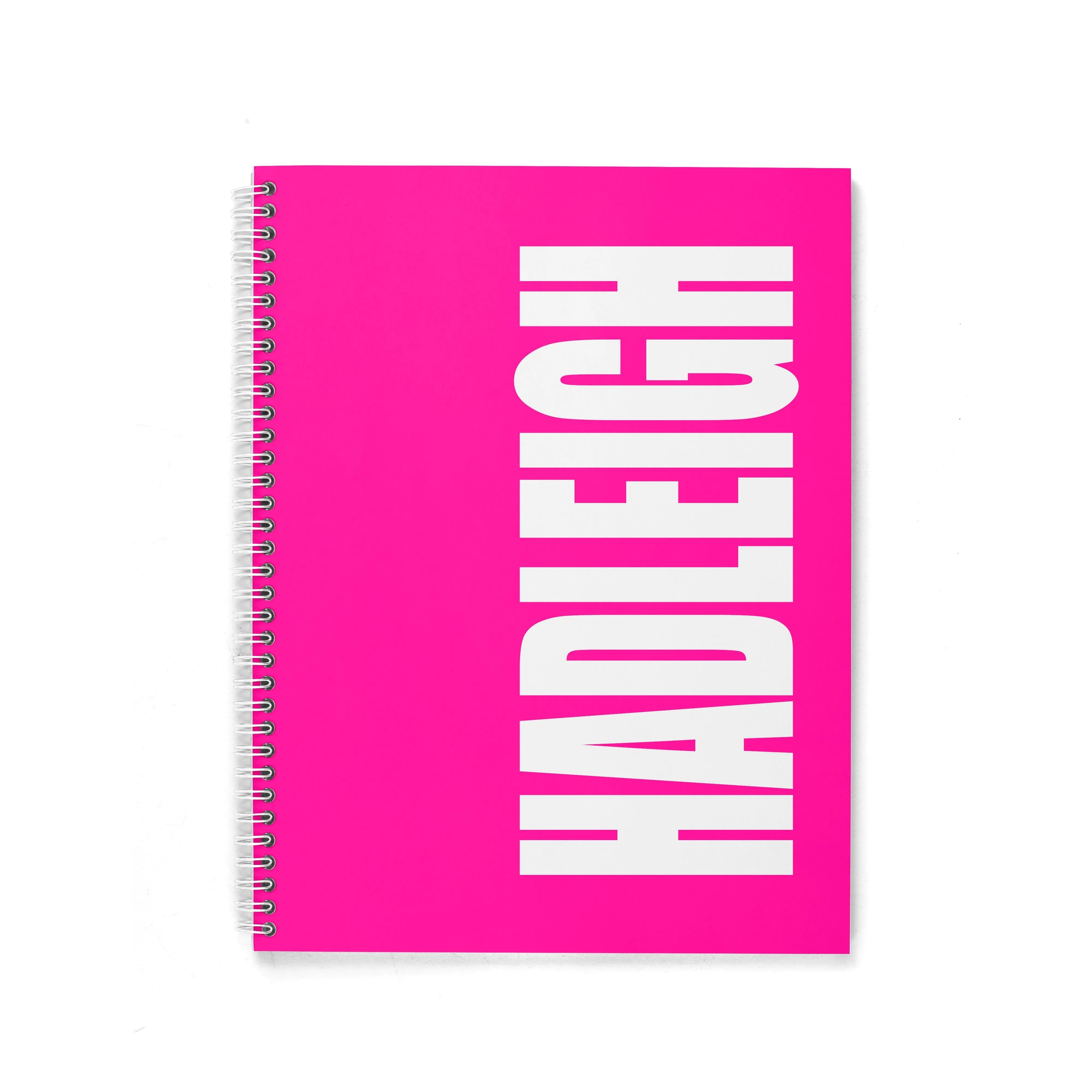 SOLID BOLD PERSONALIZED SPIRAL NOTEBOOK