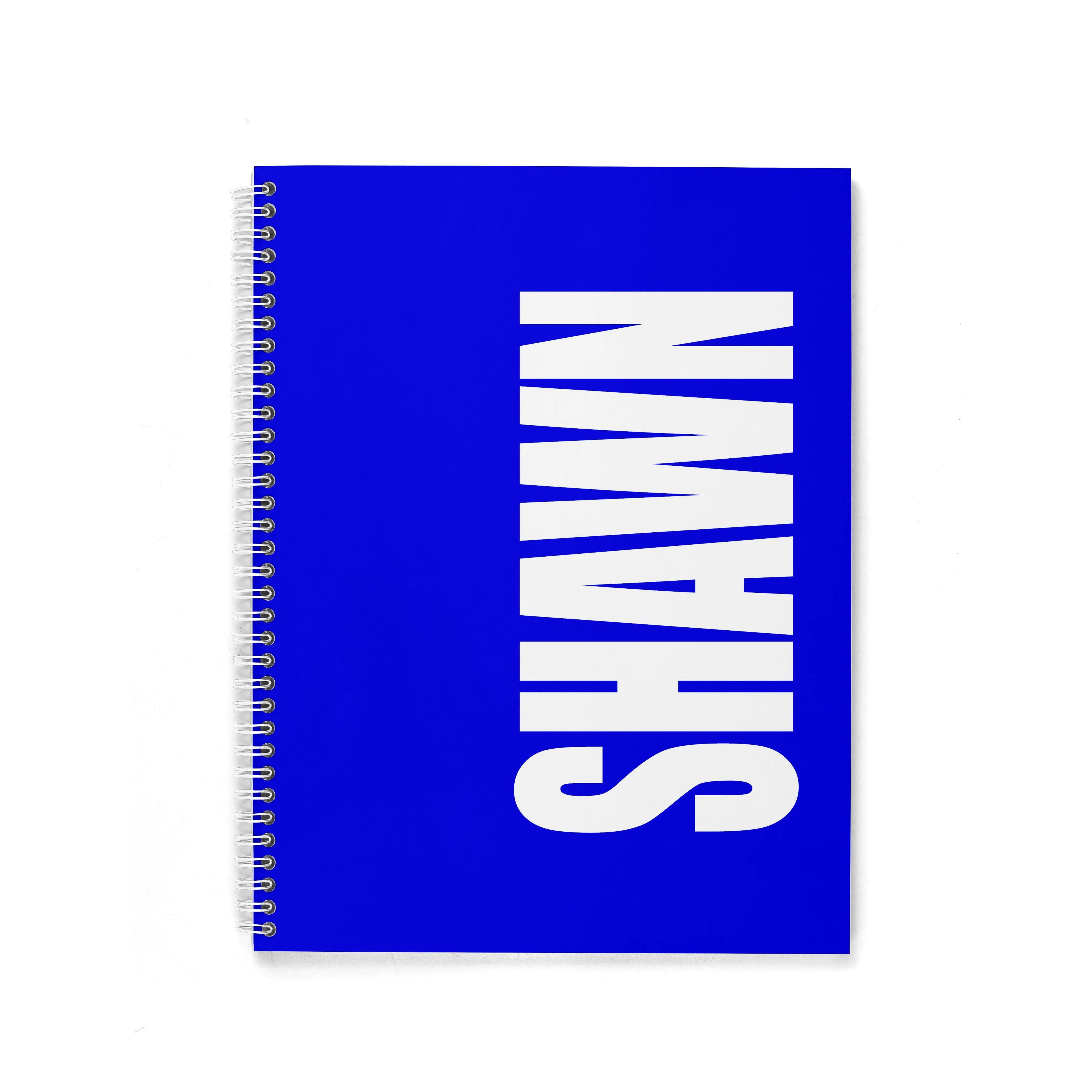 SOLID BOLD PERSONALIZED SPIRAL NOTEBOOK