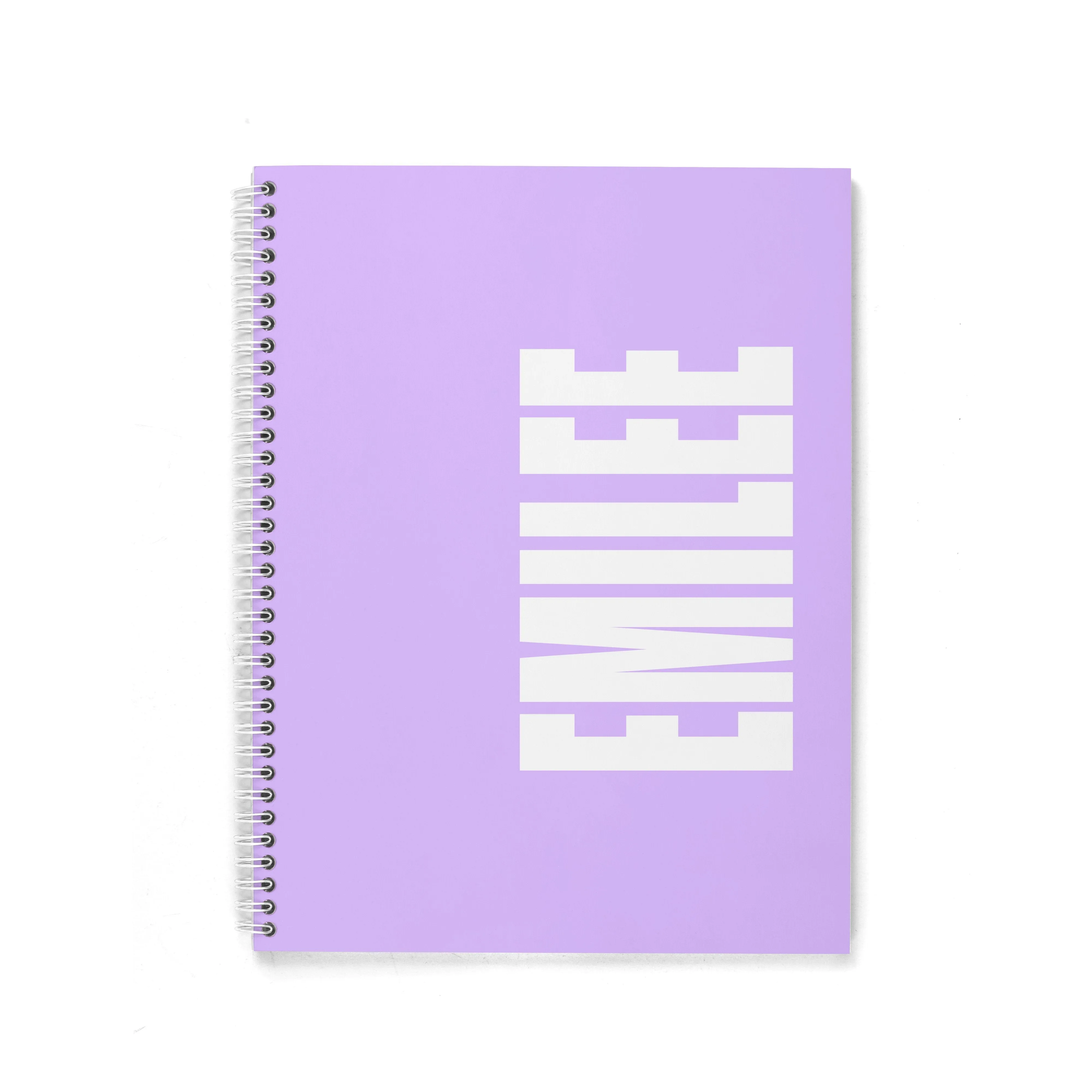 SOLID BOLD PERSONALIZED SPIRAL NOTEBOOK