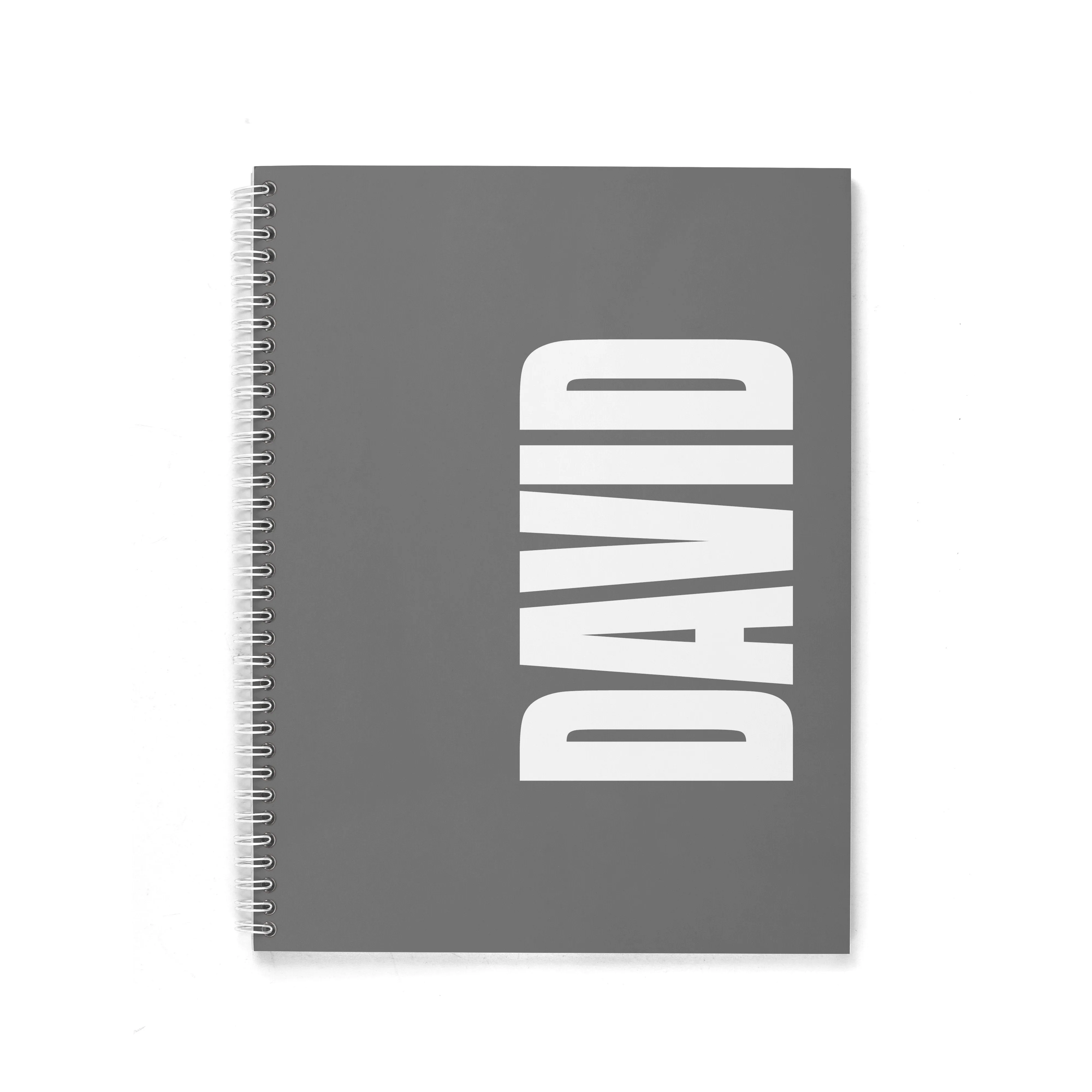 SOLID BOLD PERSONALIZED SPIRAL NOTEBOOK