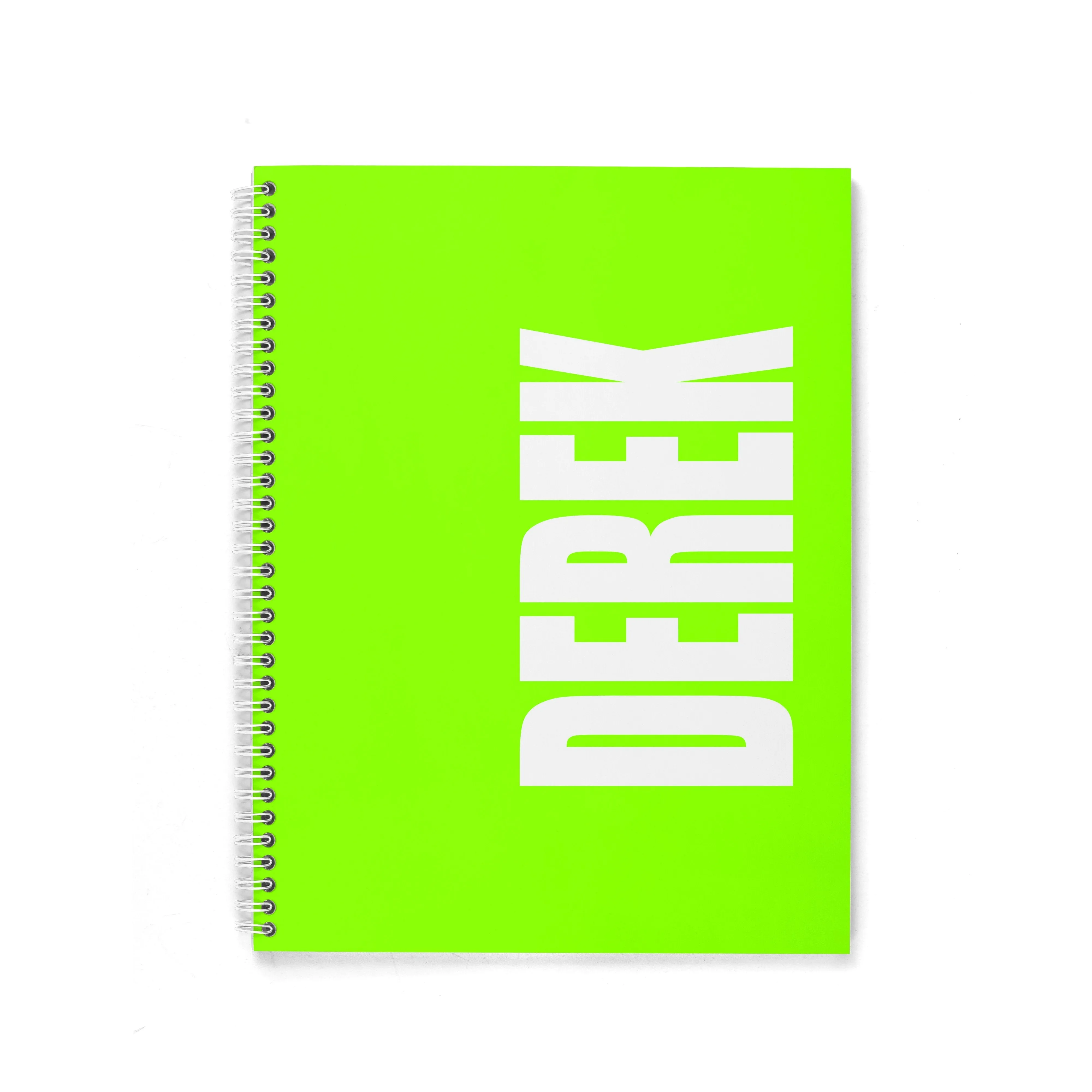 SOLID BOLD PERSONALIZED SPIRAL NOTEBOOK