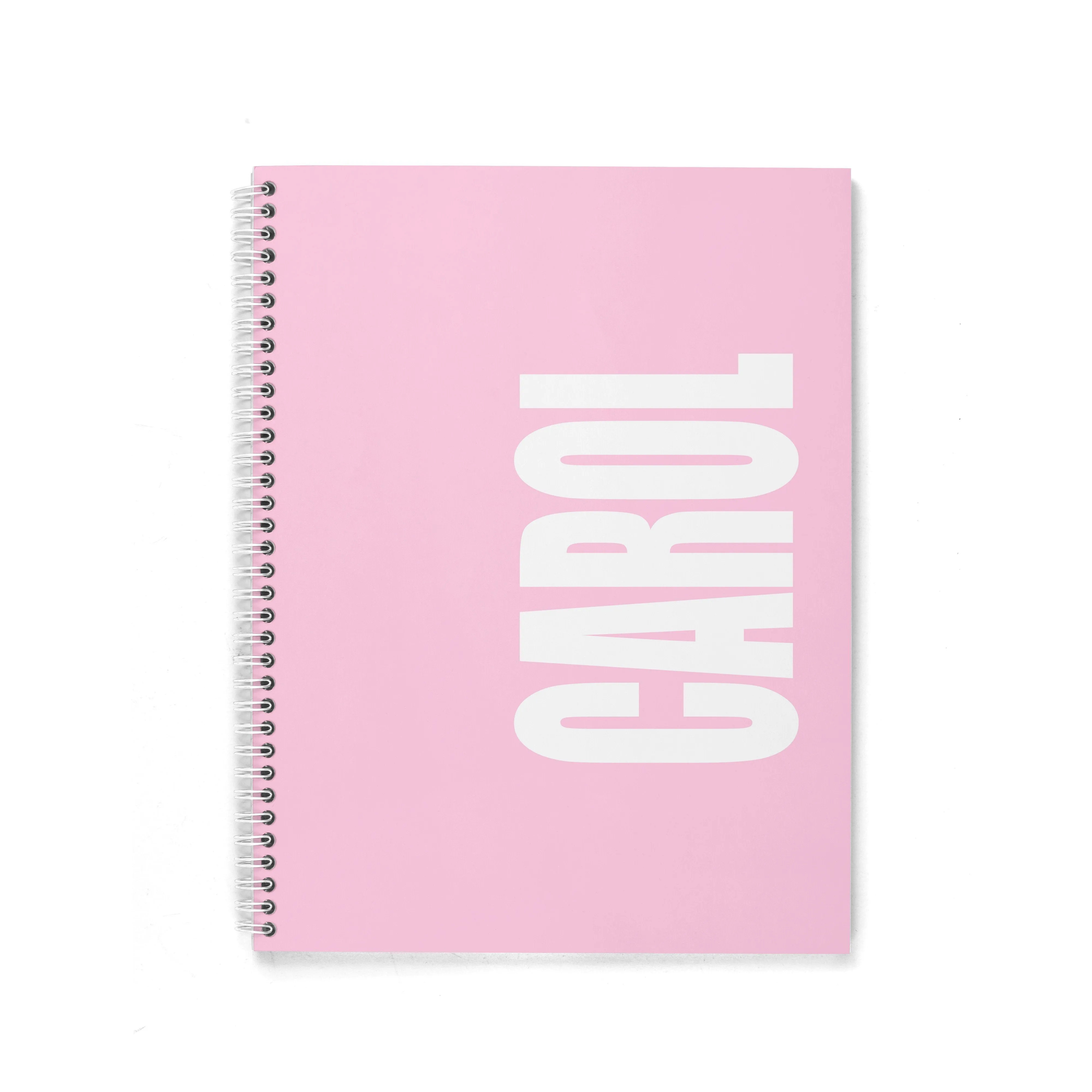 SOLID BOLD PERSONALIZED SPIRAL NOTEBOOK