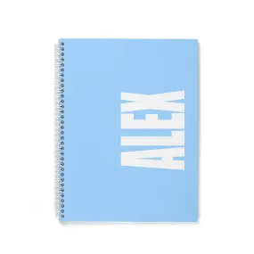 SOLID BOLD PERSONALIZED SPIRAL NOTEBOOK