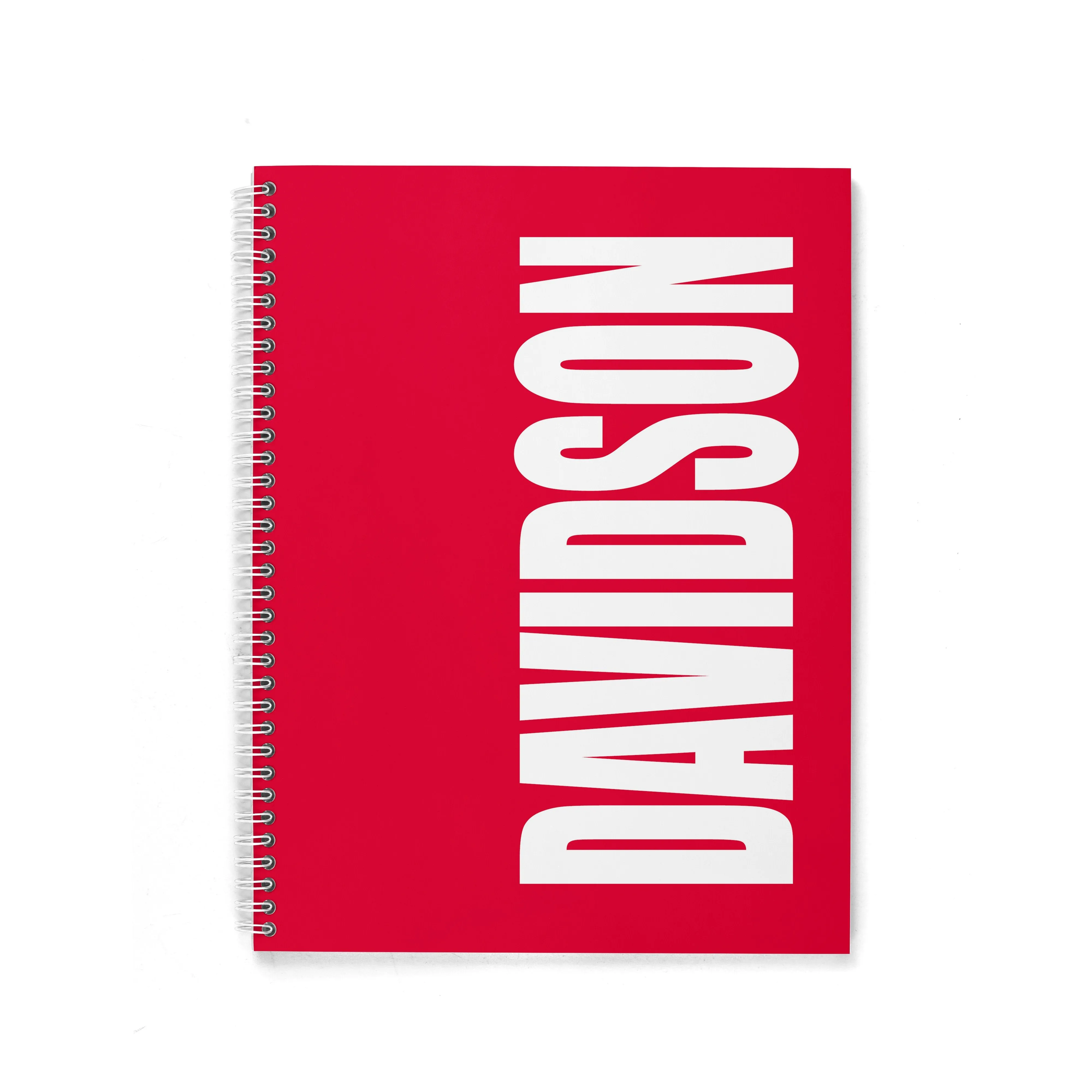 SOLID BOLD PERSONALIZED SPIRAL NOTEBOOK
