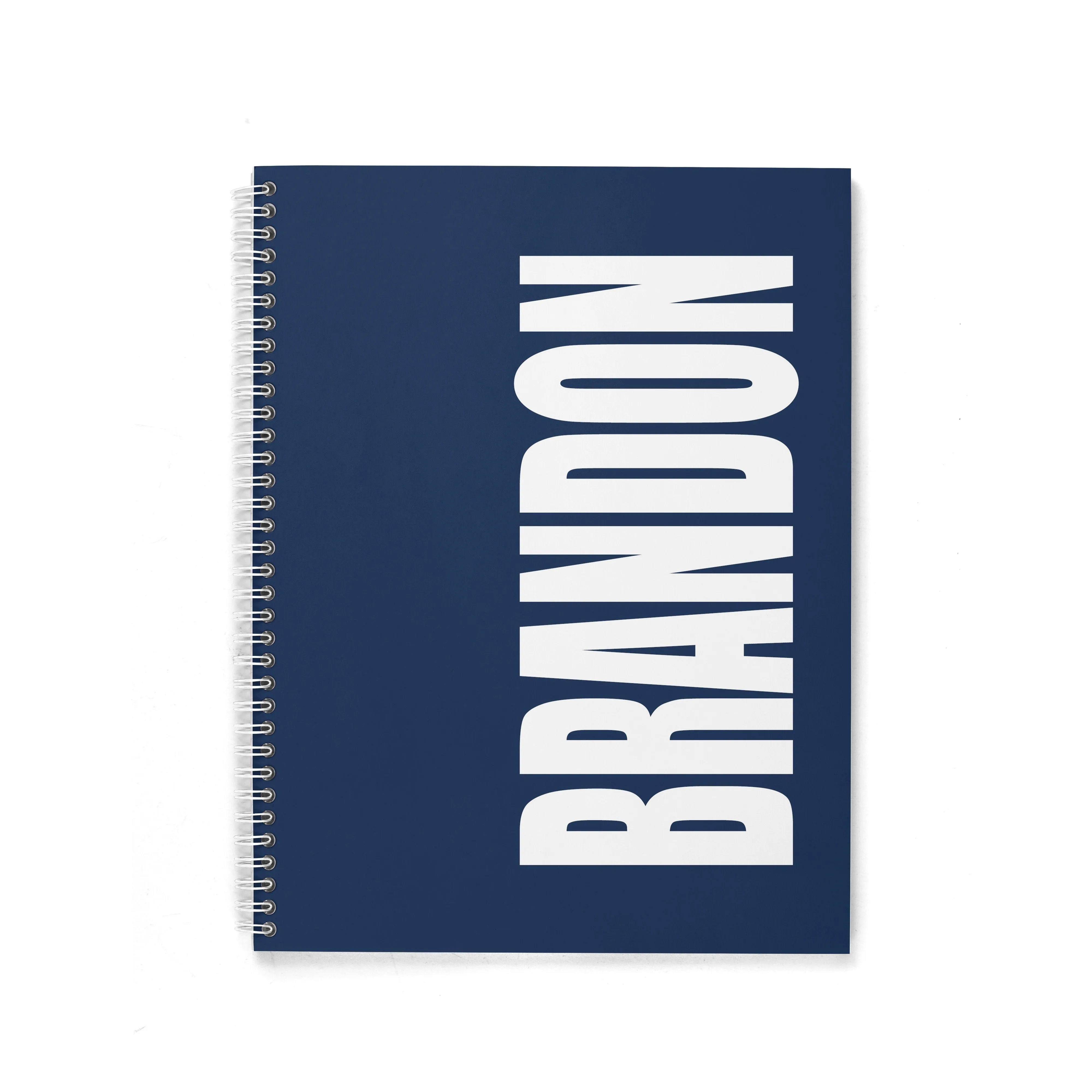 SOLID BOLD PERSONALIZED SPIRAL NOTEBOOK