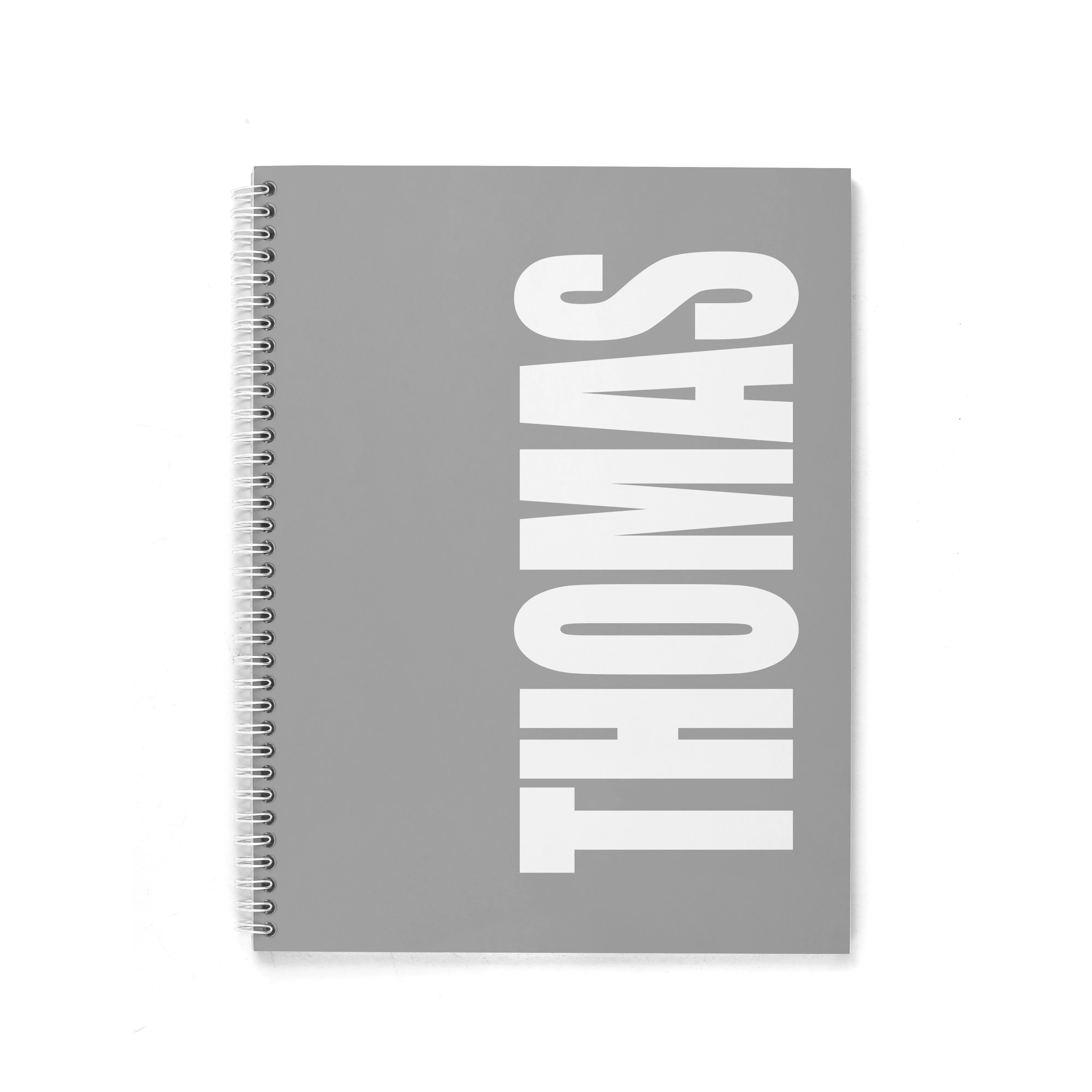 SOLID BOLD PERSONALIZED SPIRAL NOTEBOOK