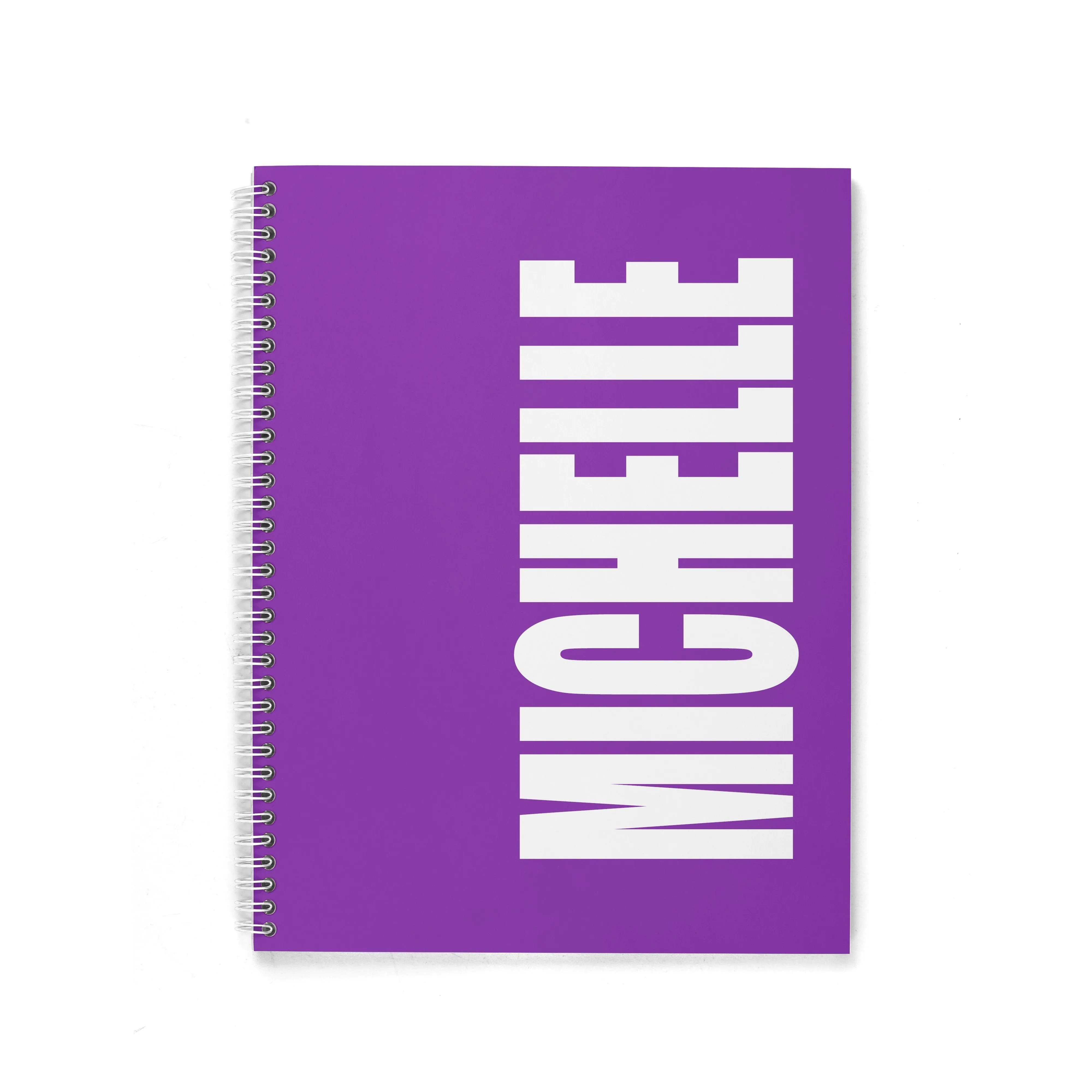 SOLID BOLD PERSONALIZED SPIRAL NOTEBOOK
