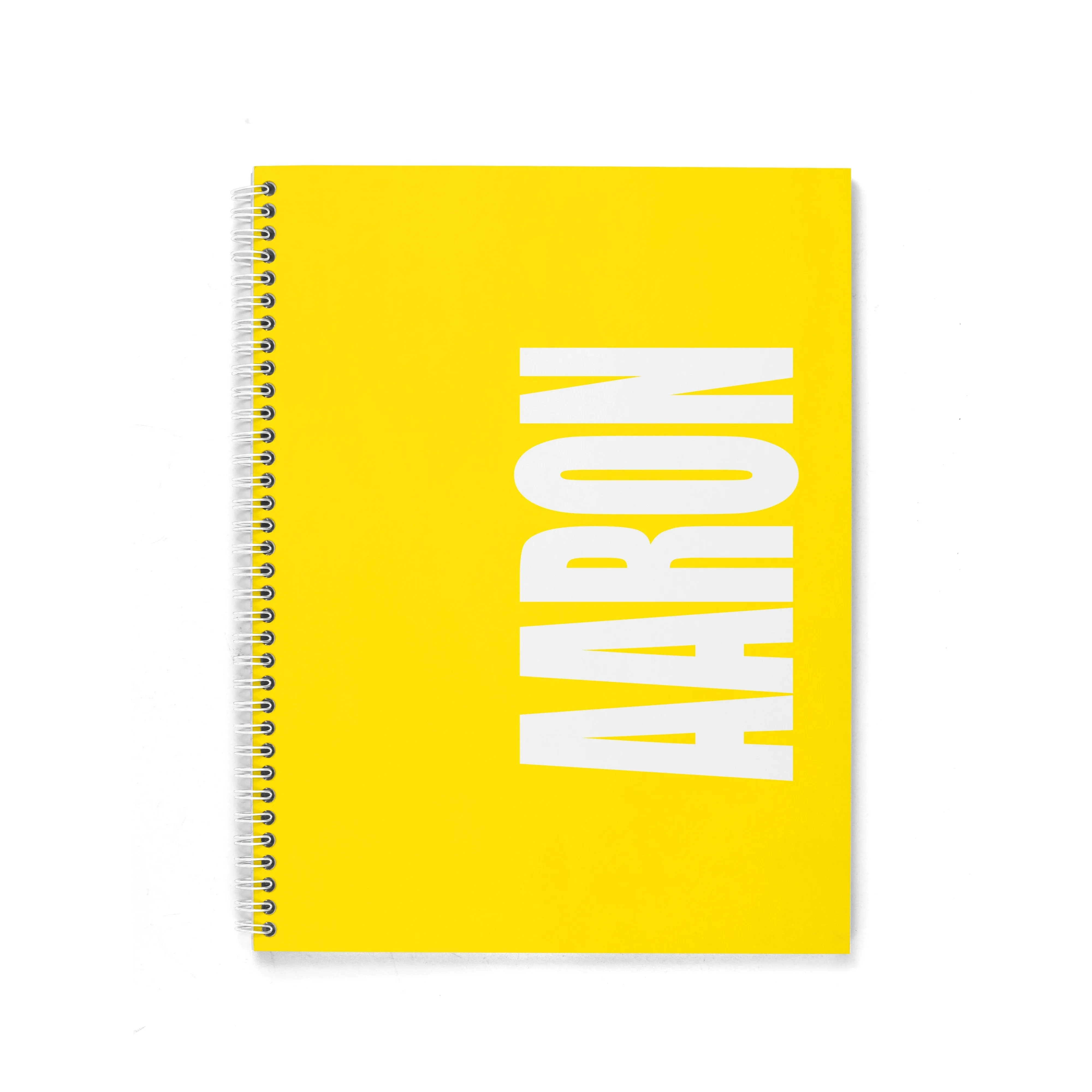 SOLID BOLD PERSONALIZED SPIRAL NOTEBOOK