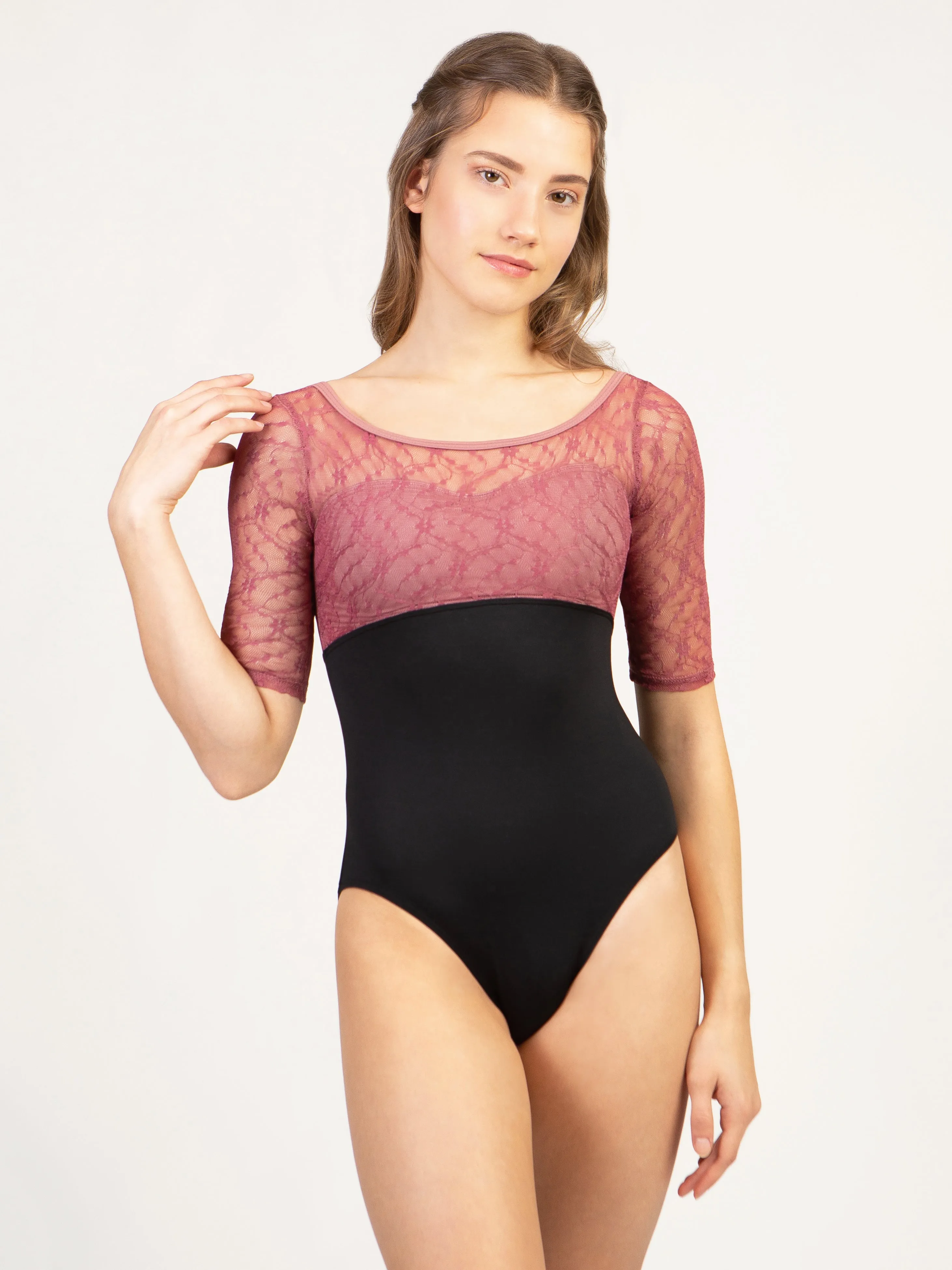 Spring Chateau Sweetheart Half Sleeve Leotard