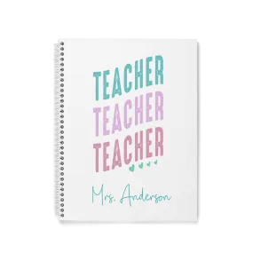 TEACHER PERSONALIZED SPIRAL NOTEBOOK