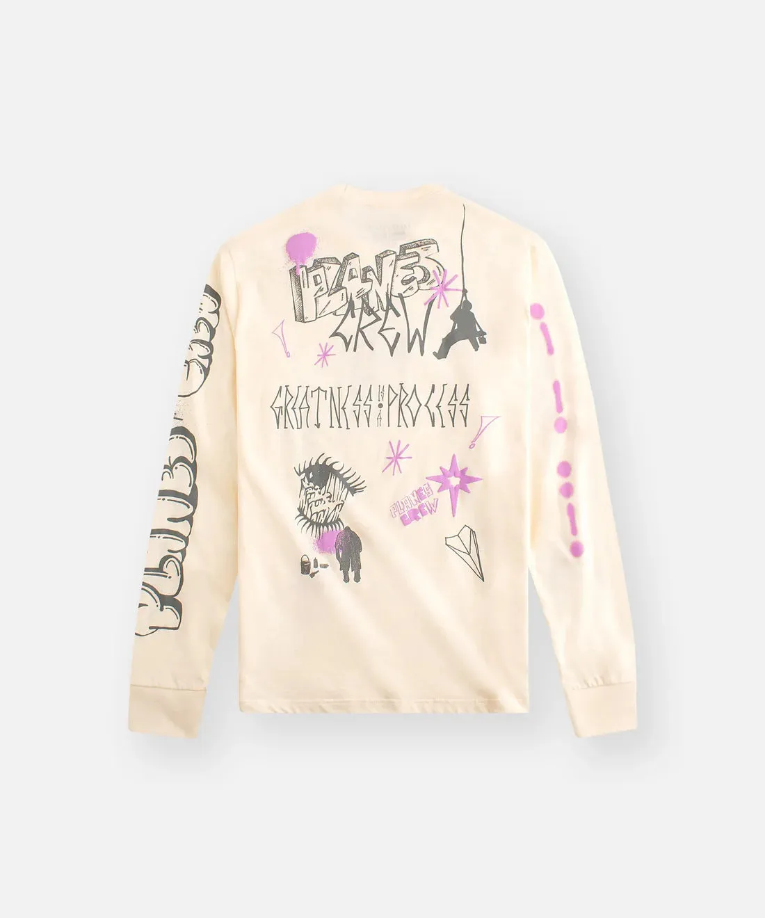 Team Work Long Sleeve Tee (Eggshell) - 280003