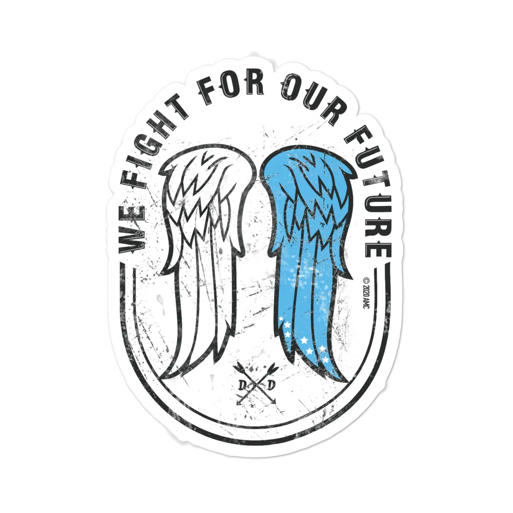 The Walking Dead Wings Die Cut Sticker