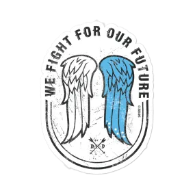 The Walking Dead Wings Die Cut Sticker