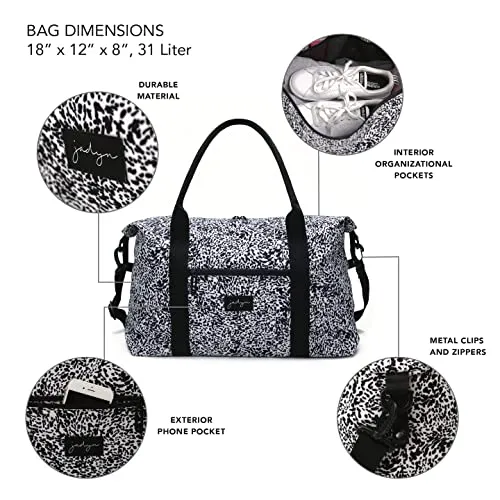 Travel Bag, Weekender - Overnight Duffel, Gym Tote for Women
