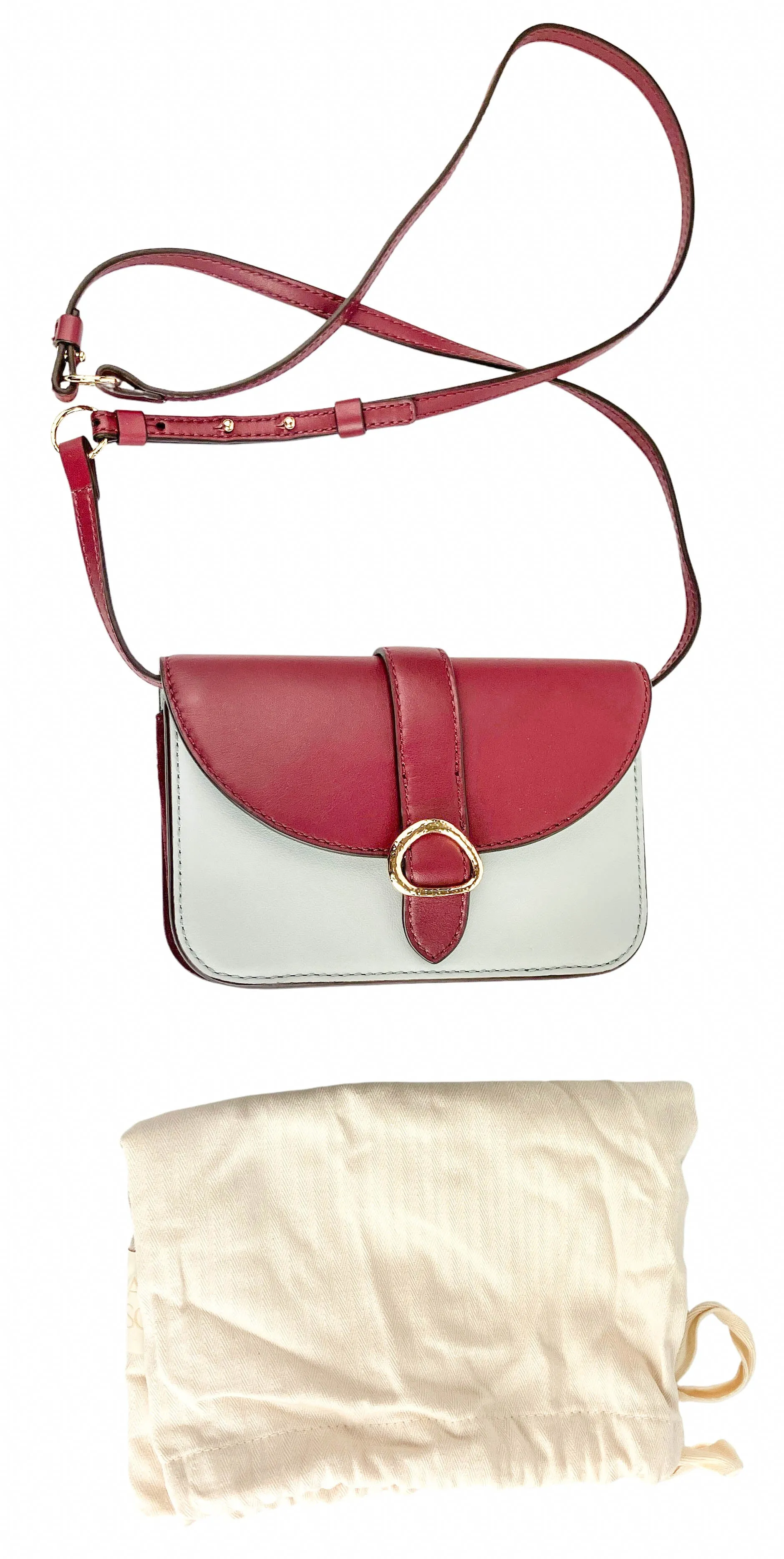 Ulla Johnson Esme Small Crossbody Bag in Mahogany Colorblock