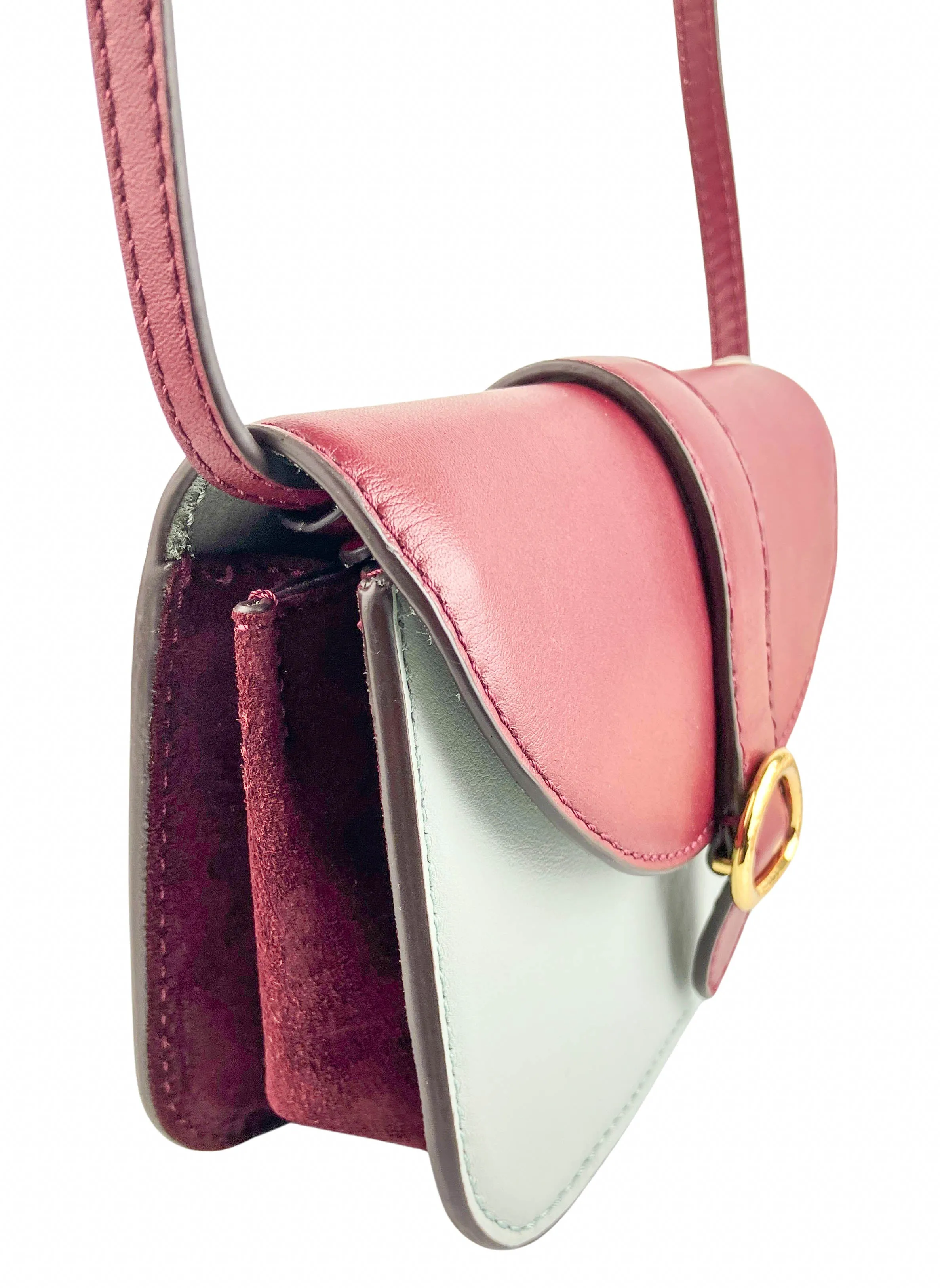 Ulla Johnson Esme Small Crossbody Bag in Mahogany Colorblock