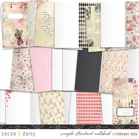 Wonderland SimpleDaisy Notebook February 2024