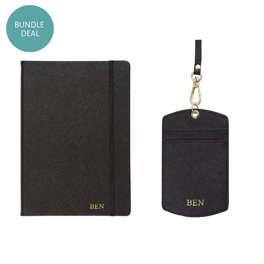 Work Bundle Set - ID Cardholder Lanyard & A5 Notebook