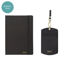 Work Bundle Set - ID Cardholder Lanyard & A5 Notebook
